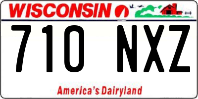 WI license plate 710NXZ