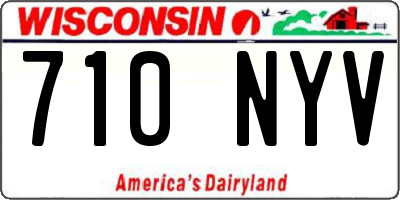 WI license plate 710NYV