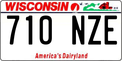 WI license plate 710NZE