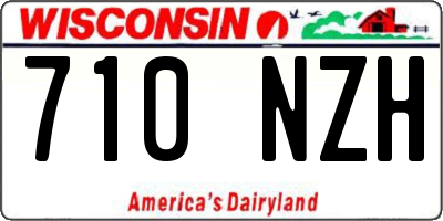 WI license plate 710NZH