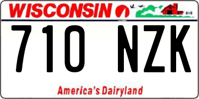 WI license plate 710NZK