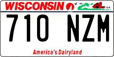 WI license plate 710NZM