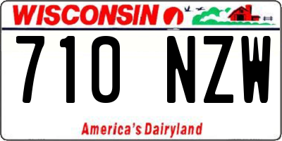 WI license plate 710NZW