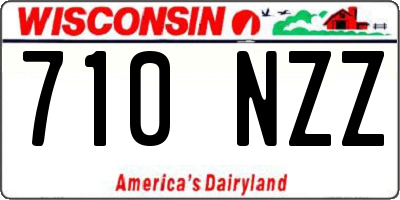 WI license plate 710NZZ