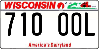 WI license plate 710OOL