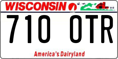WI license plate 710OTR