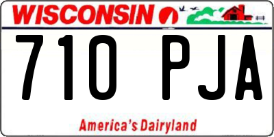 WI license plate 710PJA
