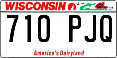 WI license plate 710PJQ