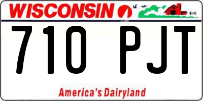 WI license plate 710PJT