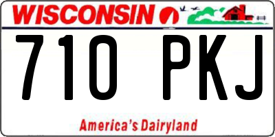 WI license plate 710PKJ