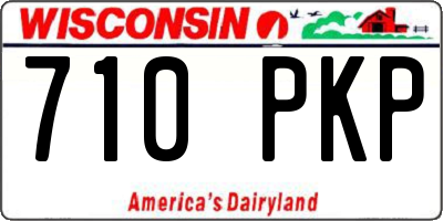 WI license plate 710PKP