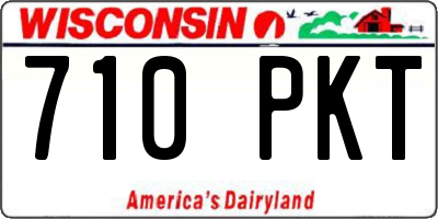 WI license plate 710PKT