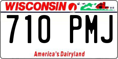 WI license plate 710PMJ