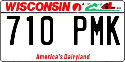 WI license plate 710PMK