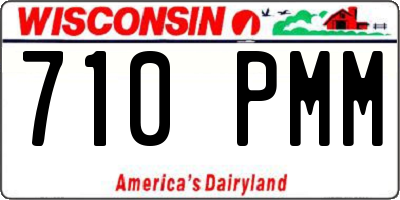 WI license plate 710PMM