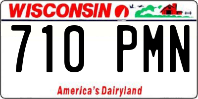 WI license plate 710PMN