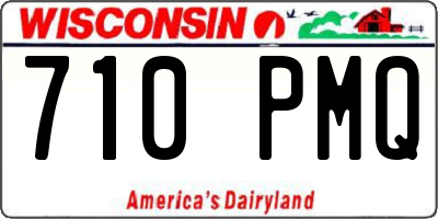 WI license plate 710PMQ