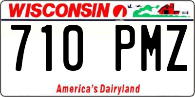 WI license plate 710PMZ