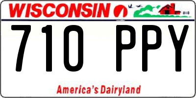 WI license plate 710PPY