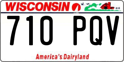 WI license plate 710PQV
