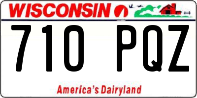WI license plate 710PQZ