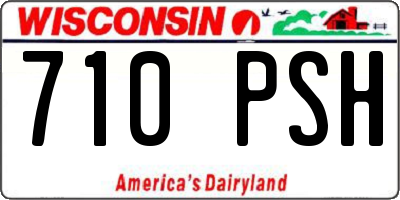 WI license plate 710PSH