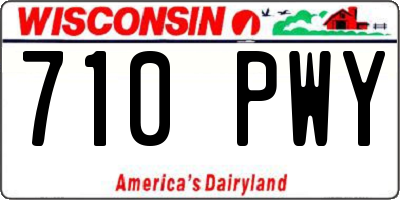 WI license plate 710PWY