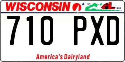 WI license plate 710PXD