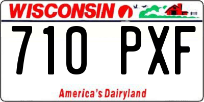 WI license plate 710PXF
