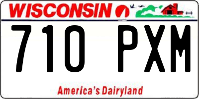 WI license plate 710PXM