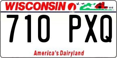 WI license plate 710PXQ