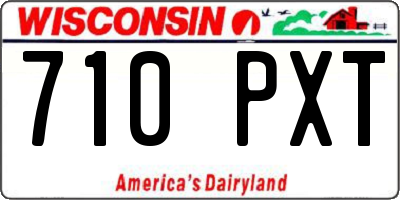 WI license plate 710PXT