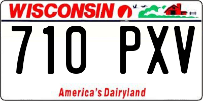 WI license plate 710PXV