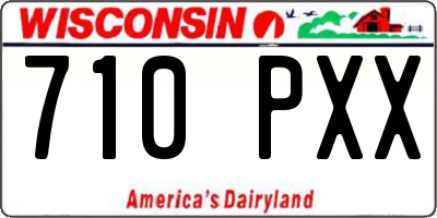WI license plate 710PXX