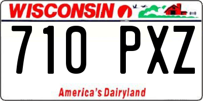 WI license plate 710PXZ