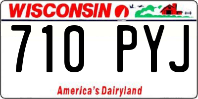 WI license plate 710PYJ