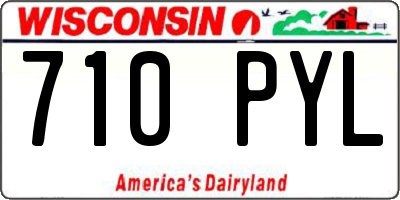 WI license plate 710PYL