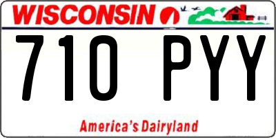 WI license plate 710PYY