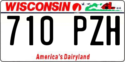 WI license plate 710PZH