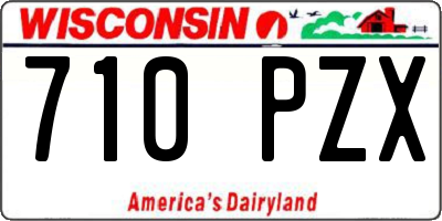 WI license plate 710PZX
