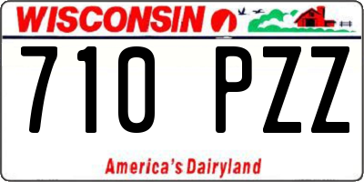 WI license plate 710PZZ