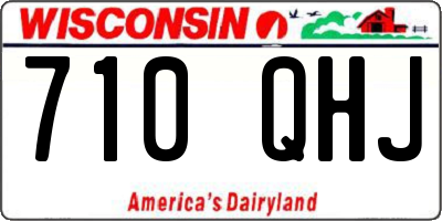 WI license plate 710QHJ