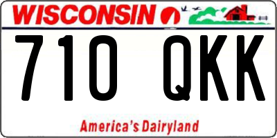 WI license plate 710QKK