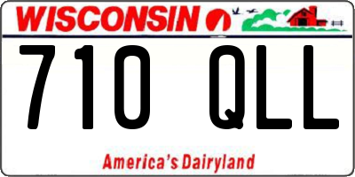 WI license plate 710QLL