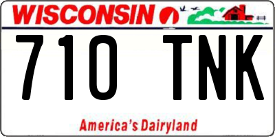 WI license plate 710TNK