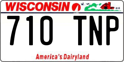WI license plate 710TNP