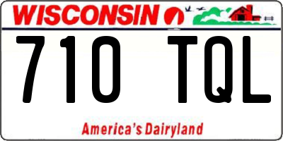 WI license plate 710TQL