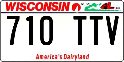 WI license plate 710TTV