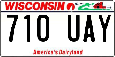 WI license plate 710UAY