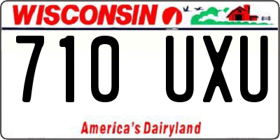 WI license plate 710UXU